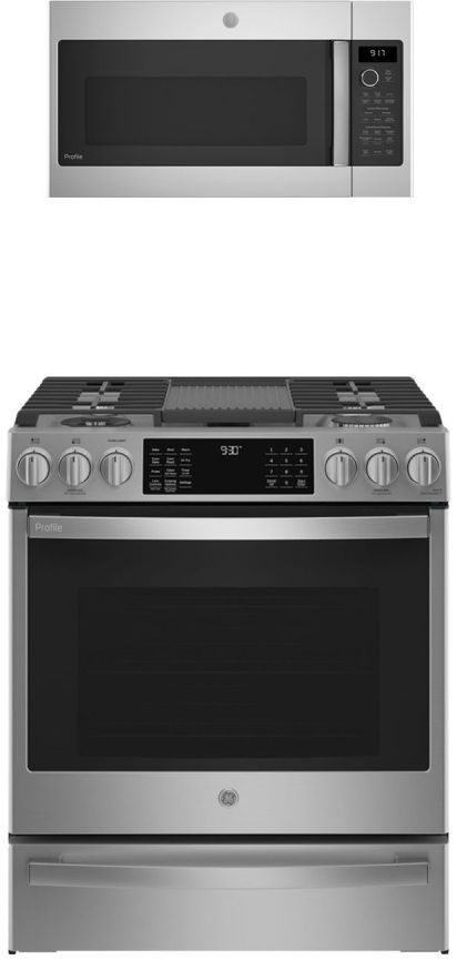 GE Profile™ 2 Piece Stainless Steel Kitchen Package-0