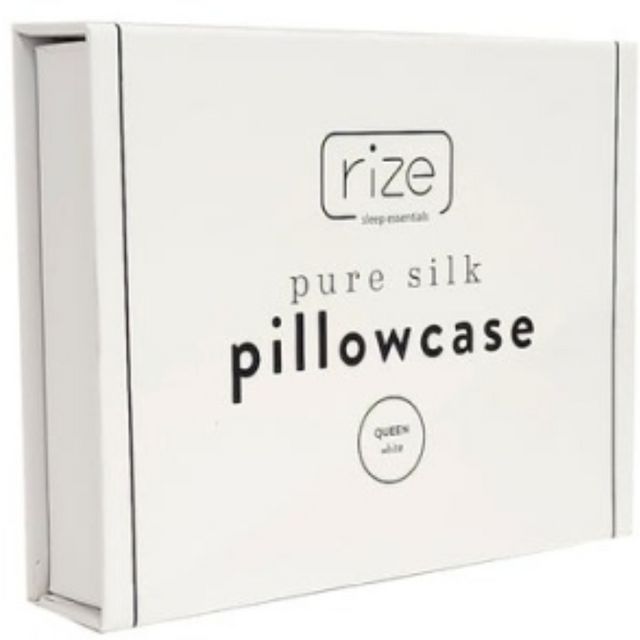 Rize Home Sleep Essentials Silk White Queen Pillow Case