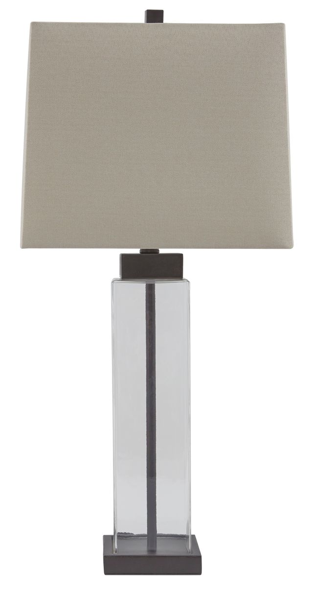 Signature Design by Ashley® Alvaro 2-Piece Clear/Bronze Table Lamp Set-1