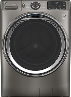 Open Box **Scratch and Dent** GE® 4.8 Cu. Ft. Satin Nickel Smart Front Load Washer