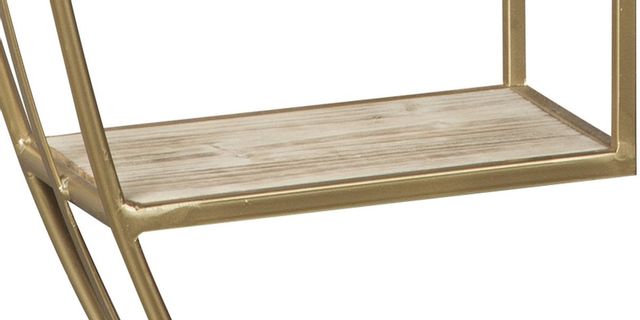 Signature Design by Ashley® Elettra Natural/Gold Wall Shelf-1