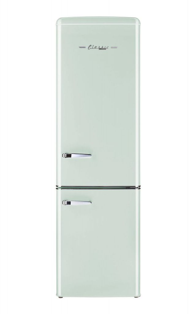Unique® Appliances Classic Retro 9.0 Cu. Ft. Summer Mint Green Counter Depth Freestanding Bottom Freezer Refrigerator