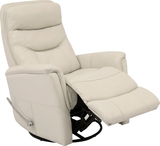 Parker House® Gemini Ivory Manual Leather Swivel Glider Recliner-1