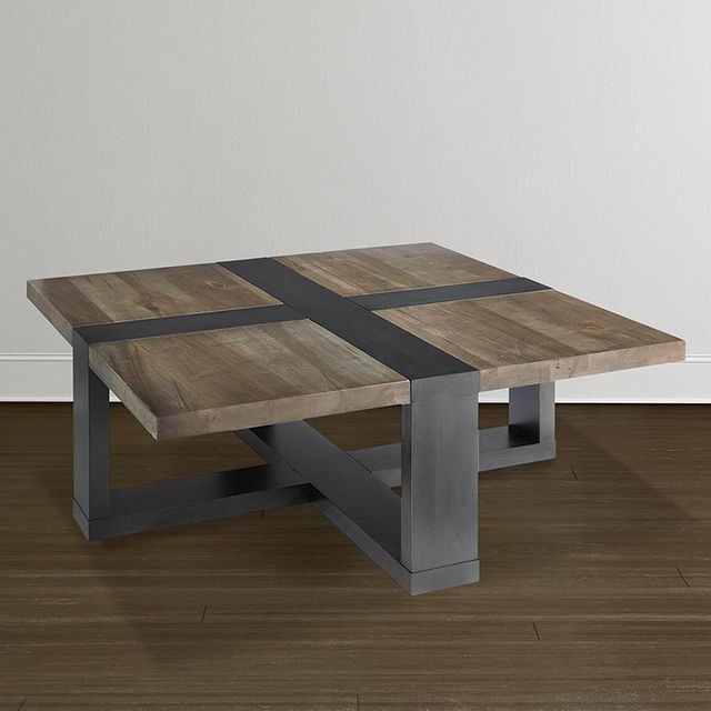 Bassett® Furniture Bench Made Occasional Skyline Maple 46" Square Cocktail Table 3