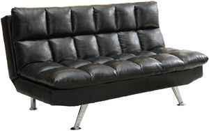 Crown Mark Sundown Black Adjustable Sofa