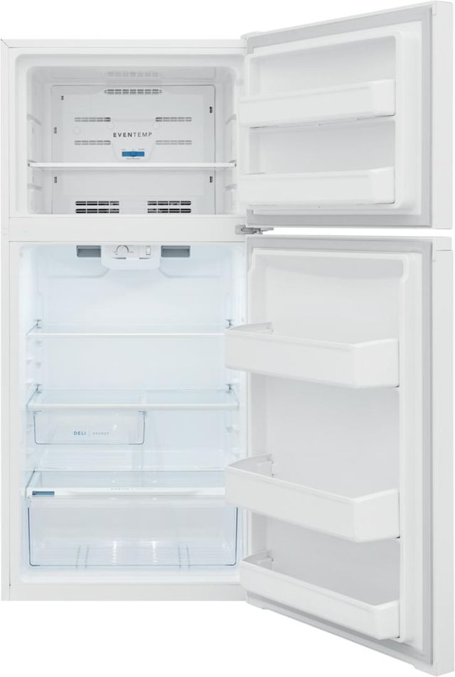 Frigidaire® 13.9 Cu. Ft. Brush Steel Top Freezer Refrigerator 3
