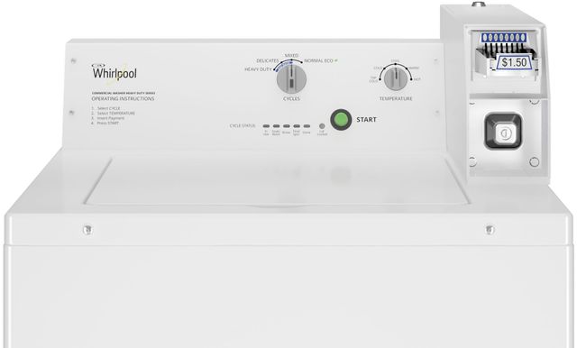 Whirlpool® Commercial 3.3 Cu. Ft. White Top Load Washer 3
