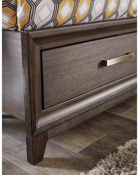 Signature Design by Ashley® Brueban Chestnut Queen Panel Storage Bed 19
