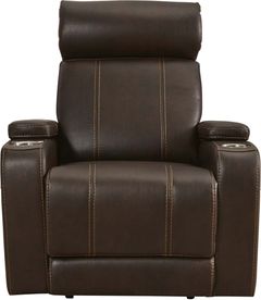 Signature Design by Ashley® Screen Time Walnut Power Recliner