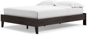 Signature Design by Ashley® Piperton Black Queen Platform Bed (headboard not included)