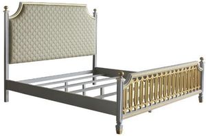 ACME Furniture House Marchese Pearl Gray California King Poster Bed