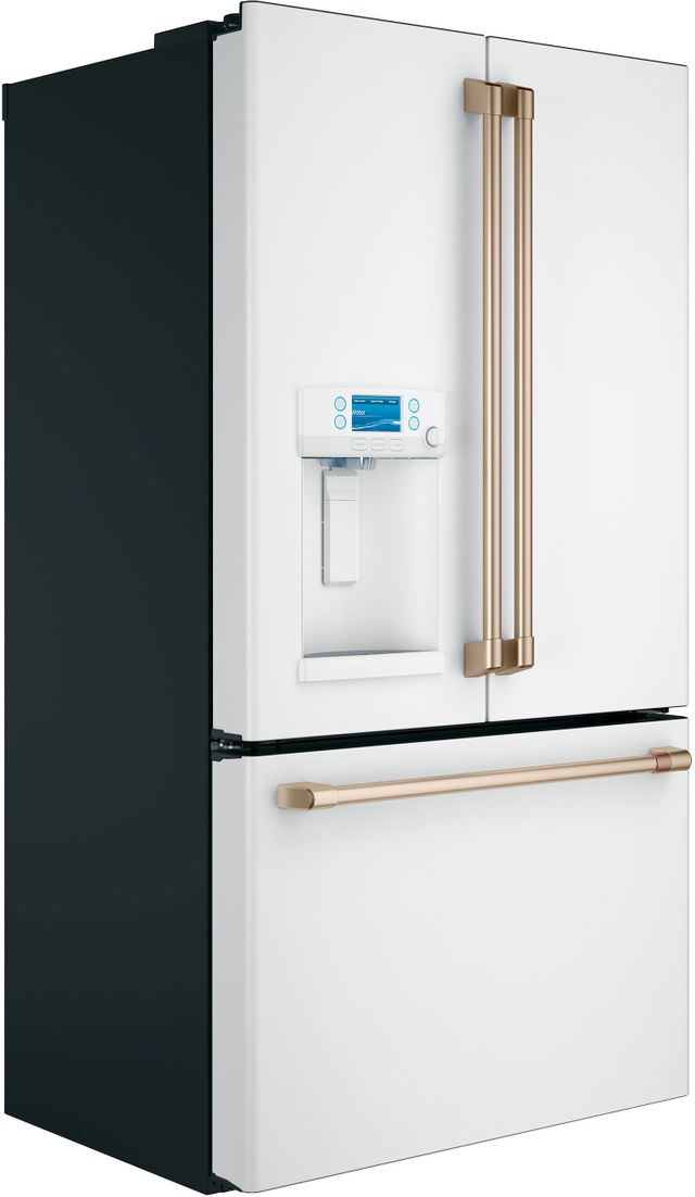 Réfrigérateur à portes françaises à profondeur de comptoir de 36 po Cafe™ de 22,2 pi³ - Blanc mat 1