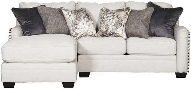 Benchcraft® Dellara 2-Piece Chalk Sectional with Chaise