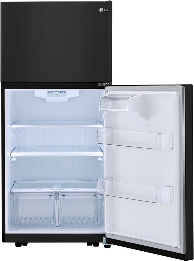 LG 20.2 Cu. Ft. Smooth Black Top Freezer Refrigerator 5