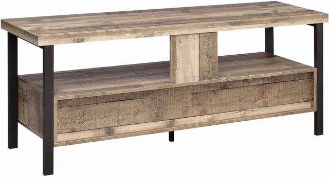 Coaster® Rustic Weathered Pine 60" TV Console 4