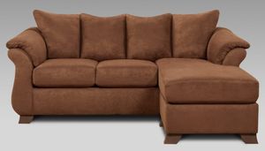 Affordable Furniture Aruba Chocolate Sofa with Chaise