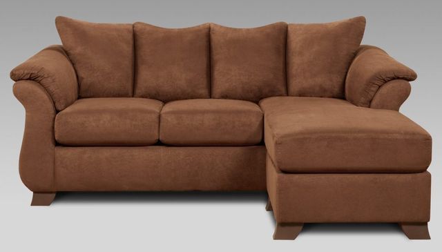 Affordable Furniture Aruba Chocolate Sofa with Chaise