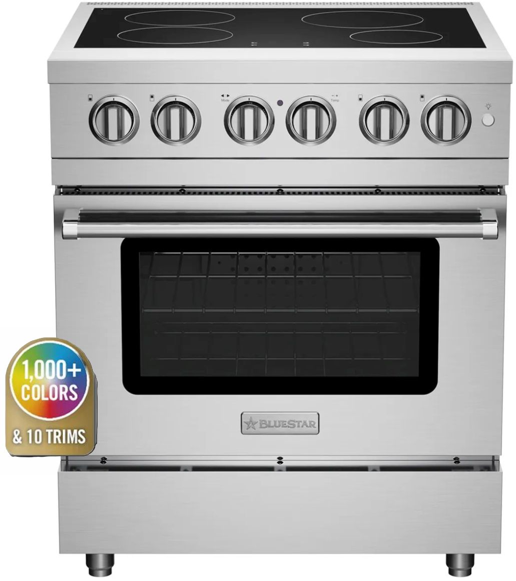 BlueStar® 30" Color Match Freestanding Induction Range | KAM Appliances ...