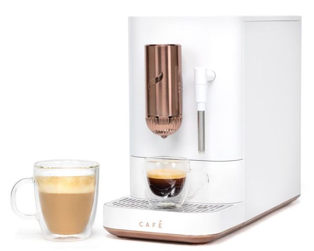 Café™ AFFETTO Matte White Automatic Espresso Machine and Frother-0
