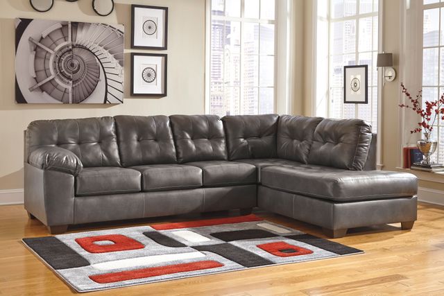 Signature Design by Ashley® Alliston Gray 2 Piece Sectional-2