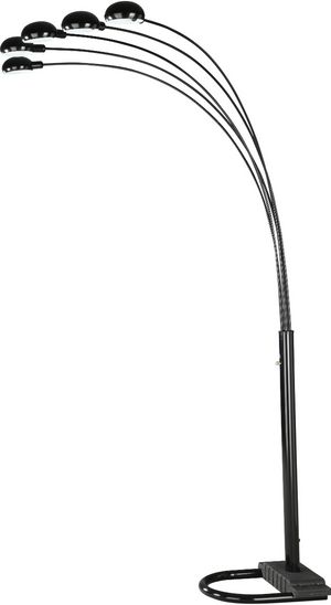 Coaster® Dacre Satin Black 5-Light Floor Lamp