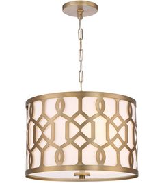 Crystorama 2265-AG Jennings 3 Light 18 inch Aged Brass Chandelier Ceiling Light in Aged Brass
