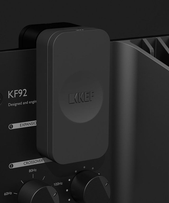 KEF Black Wireless Subwoofer Receiver 3