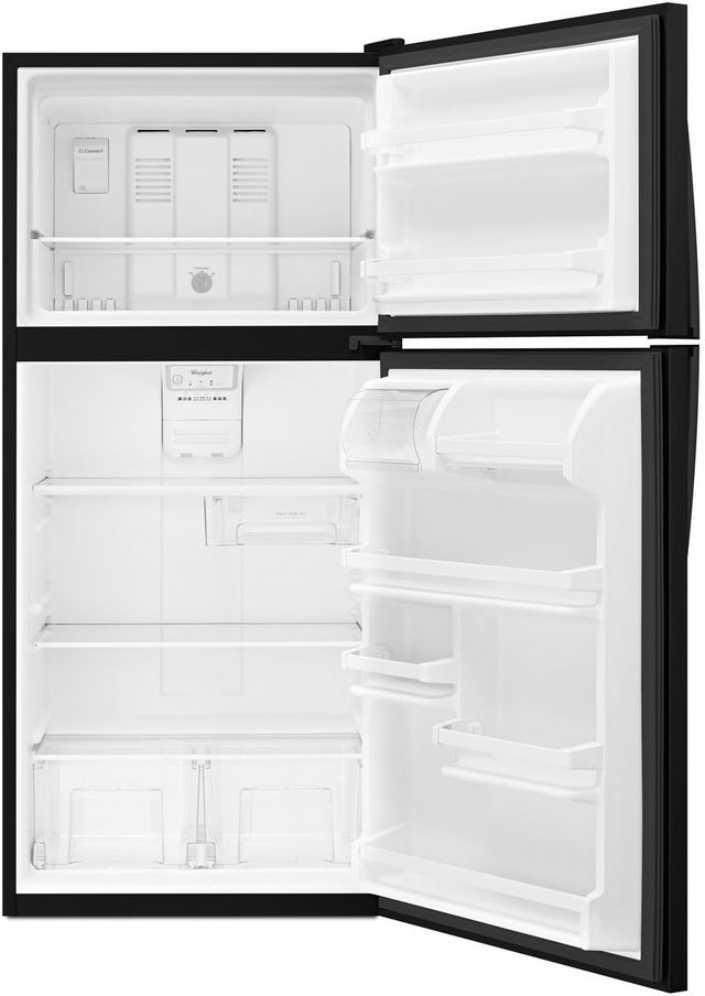 Whirlpool® 18.2 Cu. Ft. Monochromatic Stainless Steel Top Freezer Refrigerator 10