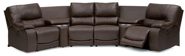 Palliser® Furniture Norwood Brown Sectional 0