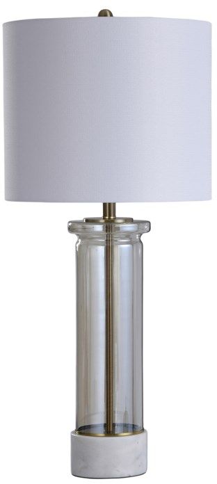 Stylecraft Royal Gate Marble Glass and Stone Table Lamp