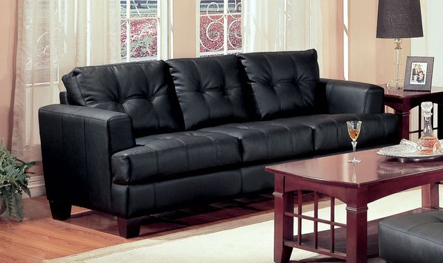 Coaster® Samuel 2-Piece Black Living Room Set 1