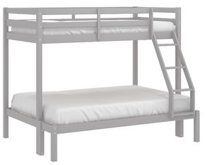 Hillsdale Furniture Campbell Gray Twin Over Full Bunk Bed