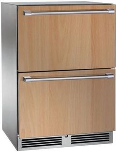Perlick® Signature Series 24" Panel Ready Outdoor Under-Counter Refrigerator 