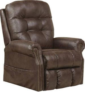 Catnapper® Ramsey Sable Power Lift Lay Flat Recliner with Heater and Massage