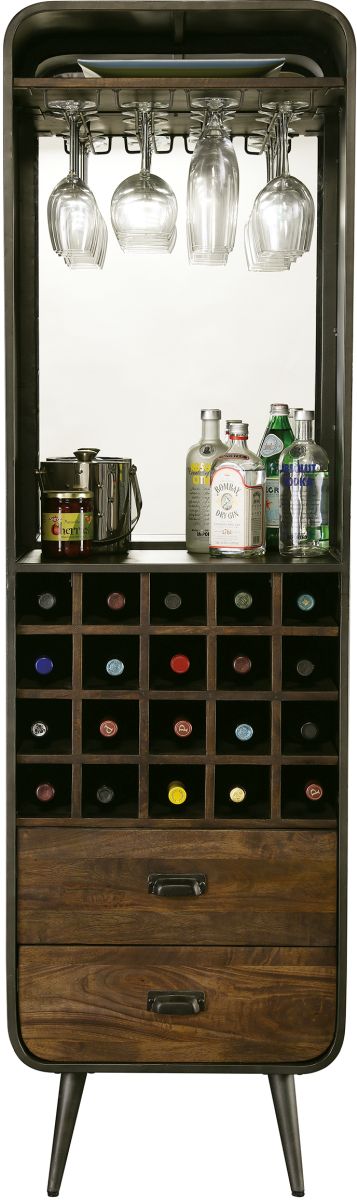 Howard Miller® Aged Century Aged Iron/Rustic Wine & Bar Cabinet