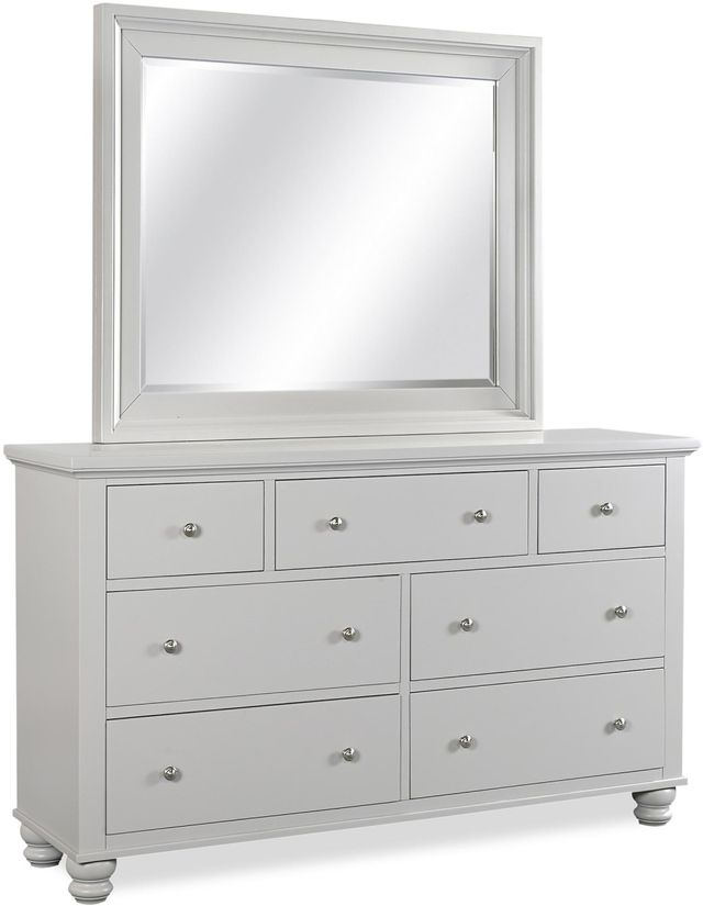 Aspenhome® Cambridge Light Gray Paint Dresser Landscape Mirror 2