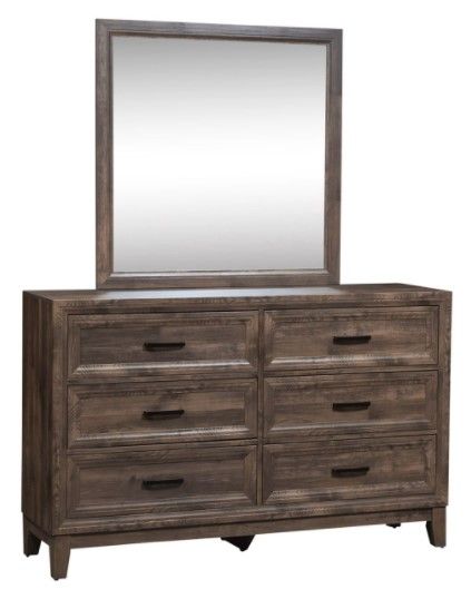 Liberty Furniture Ridgecrest Light Brown Dresser and Mirror-1