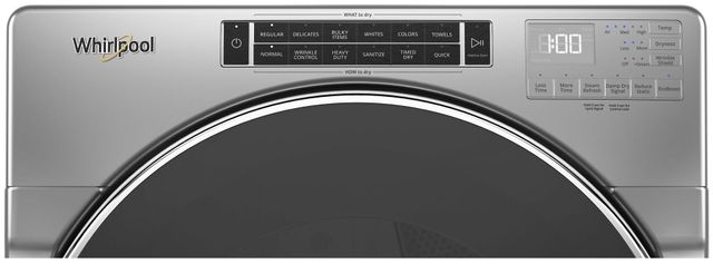 Whirlpool® 7.4 Cu. Ft. Chrome Shadow Front Load Electric Dryer-3