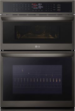 LG 30” PrintProof® Black Stainless Steel Electric Built In Oven/Microwave Combo