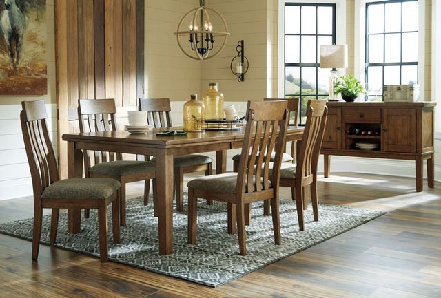 Benchcraft® Flaybern Brown Rectangular Dining Room Butterfly Extension Table 2