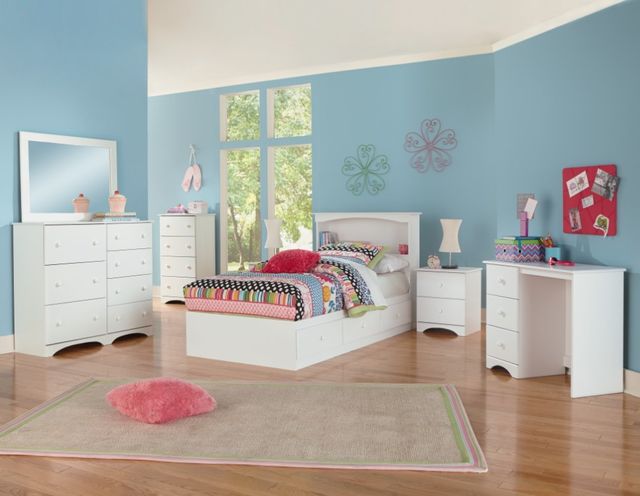 Perdue Woodworks Essential White Twin Mates Bed 2