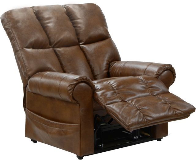 Catnapper® Stallworth Chestnut Power Lift Full Lay-Out Chaise Recliner 1
