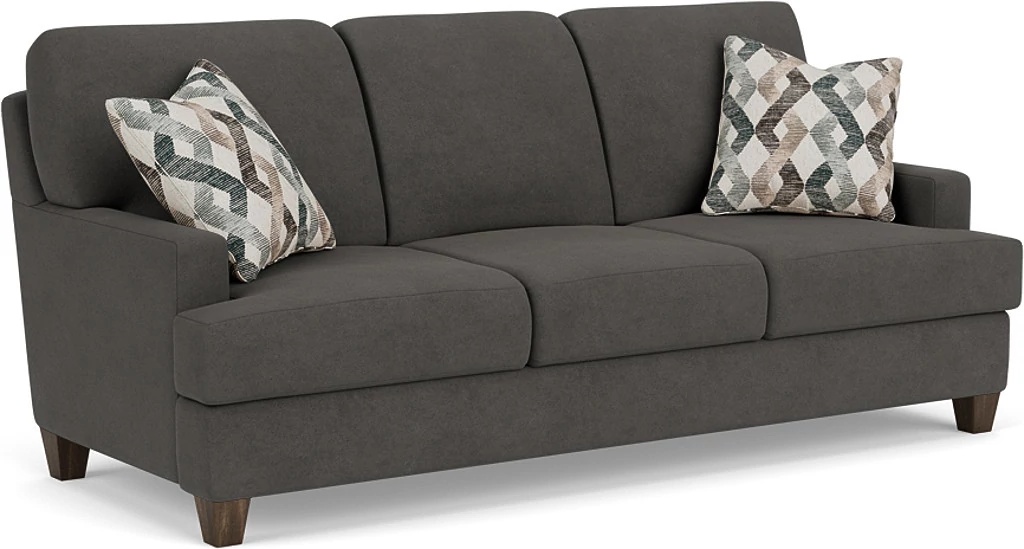 Flexsteel® Moxy Gray Charcoal Sofa