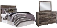 Benchcraft® Derekson 3-Piece Multi Gray Full Panel Headboard Bed Set
