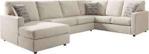 Signature Design by Ashley® Edenfield 3-Piece Linen Left-Arm Facing Sectional with Chaise