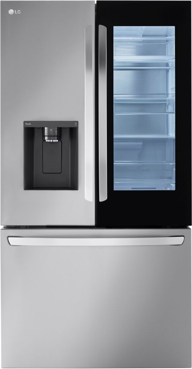 LG 27 Cu. Ft. PrintProof™ Stainless Steel Smart InstaView® Counter Depth French Door Refrigerator 0