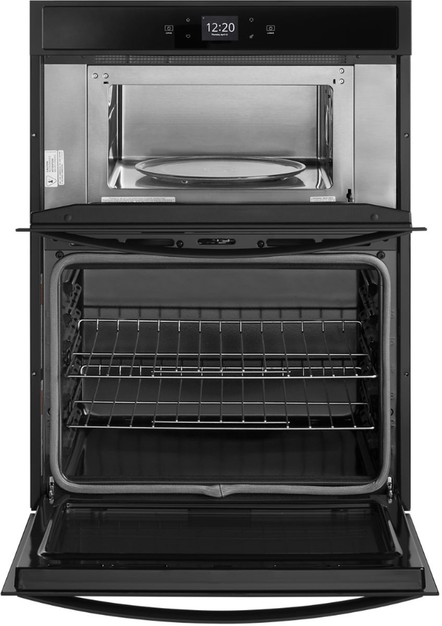 Whirlpool® 30" Black Oven/Micro Combo Electric Wall Oven 1