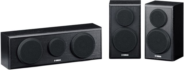 Yamaha Black Center and Surround Speakers Package