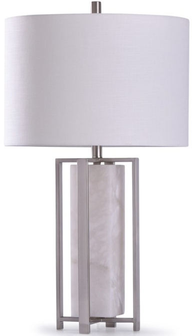 StyleCraft Abyaz Silver Table Lamp