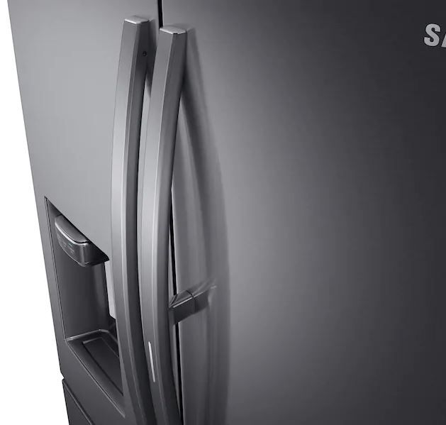 Samsung 22.0 Cu. Ft. Fingerprint Black Stainless Steel Counter Depth French Door Refrigerator-3